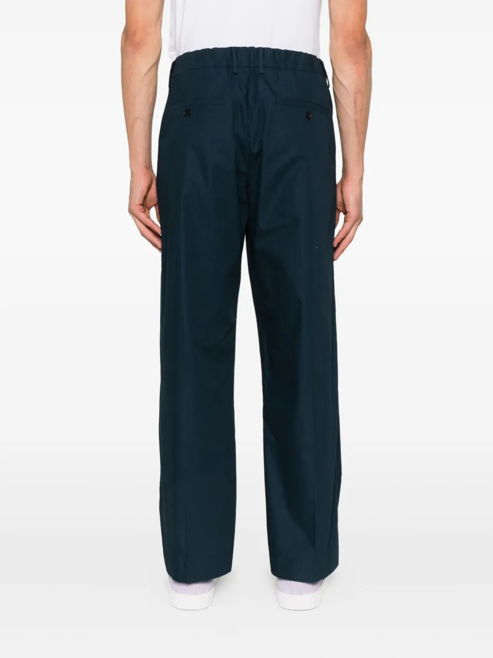 NN07 Chino van biologisch katoen Blauw