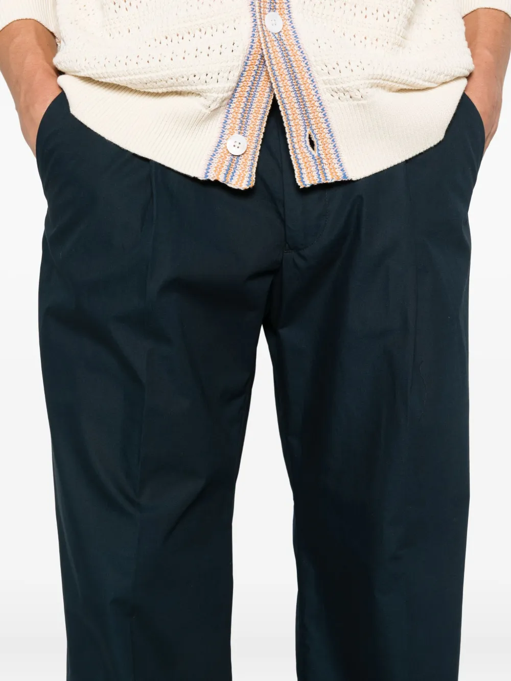 NN07 Chino van biologisch katoen Blauw