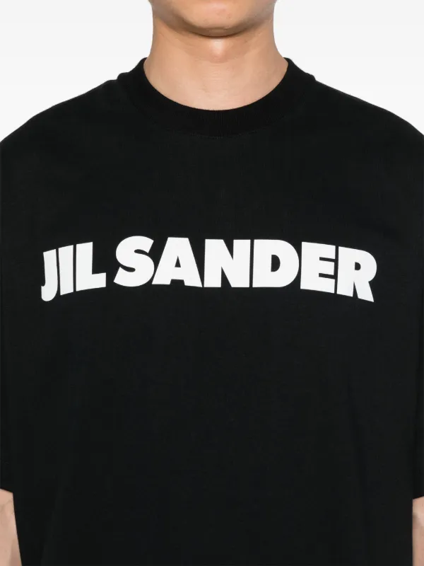 正規品販売！ Jil Sander logo-print T-shirt | Black | FARFETCH トップス