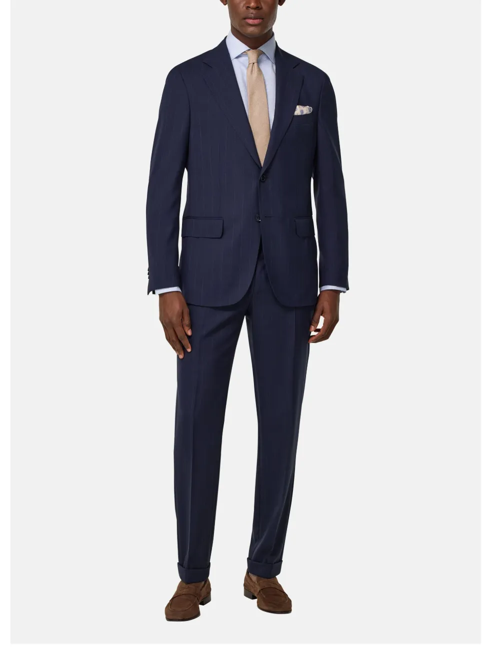 Boggi Milano pinstriped wool suit - Blauw