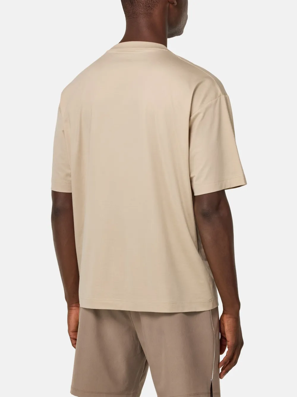 Boggi Milano Jersey T-shirt Bruin