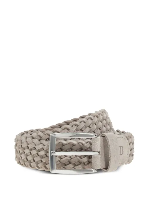 Ceinture en cuir tressé - Boggi Milano - Modalova