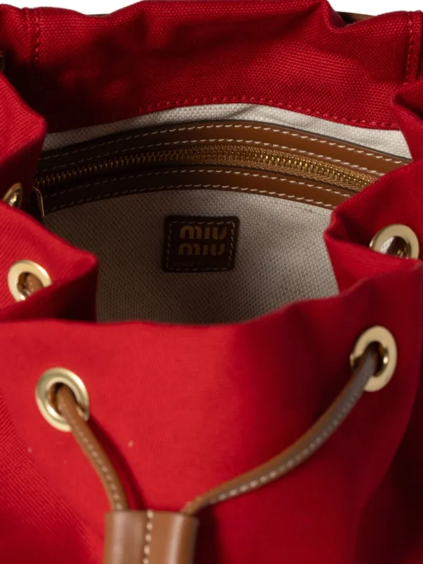 Miu Miu logo-lettering Backpack | Red | FARFETCH Miu Miu logo-lettering Backpack | Red | FARFETCH