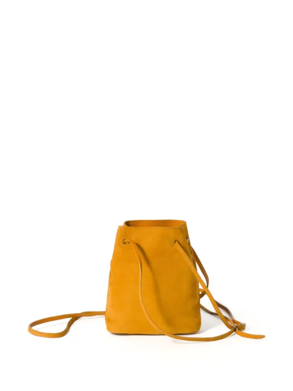 ショルダーバッグ・ポシェット MIU MIU Mustard Suede Crossbody Bag Miu Miu Suede Pouch Shoulder Bag | Yellow | FARFETCH NZ