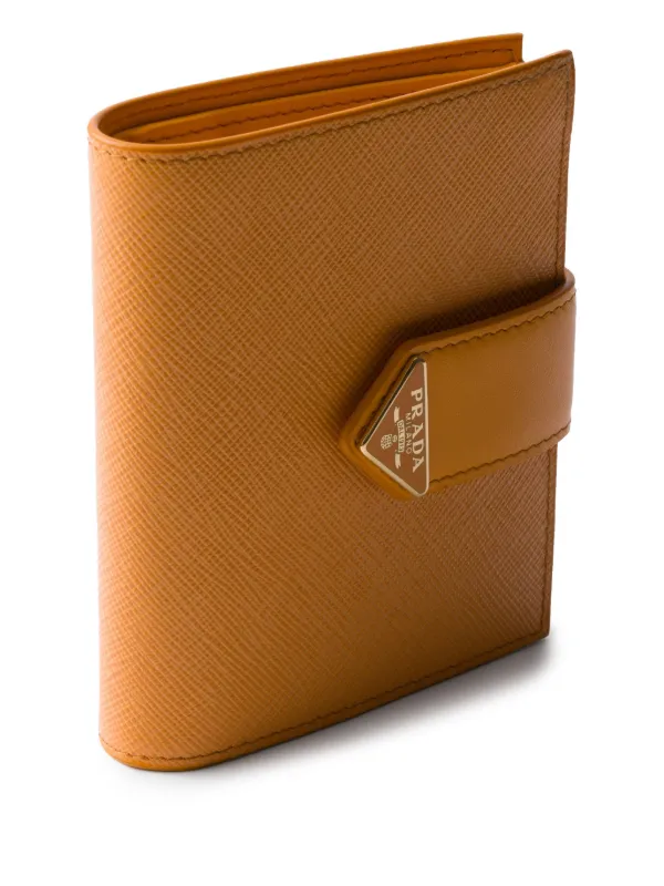 PRADA サイフ PRADA プラダ 二つ折り財布 メンズ SAFFIANO TRIANGOLO ブラック