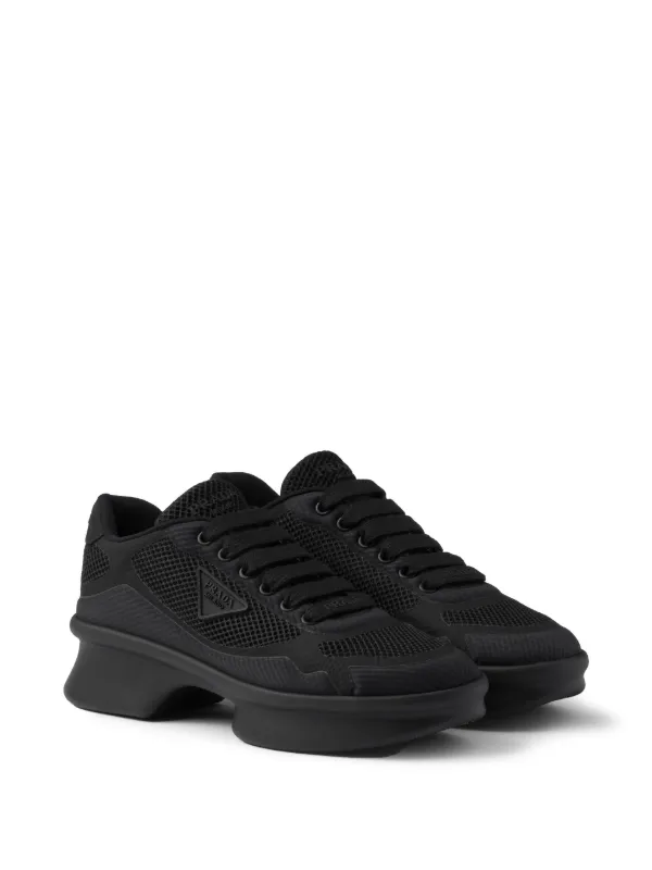 PRADA プラダ Prada triangle-logo Sneakers | Black | FARFETCH RO