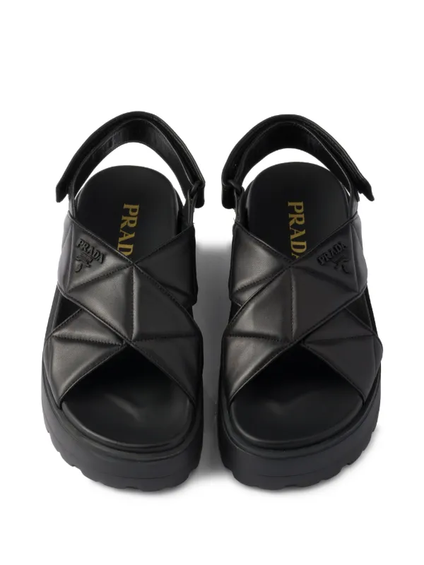 PRADA サンダル サテン □PRADA プラダ サテン ミュール (PRADA/サンダル・ミュール