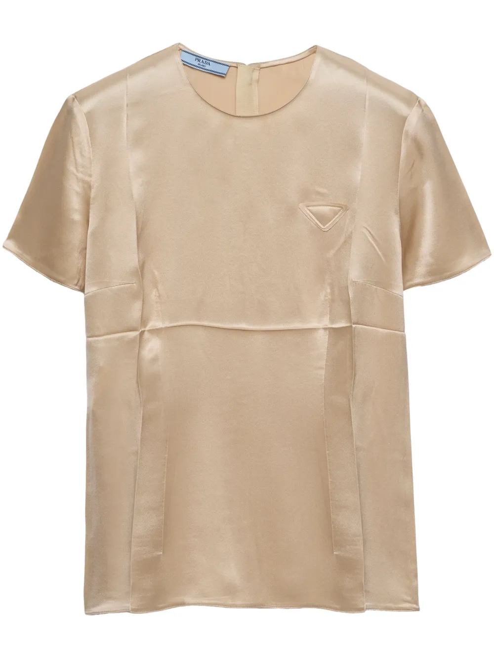 Prada Satin crepe top | Neutrals | Image 1
