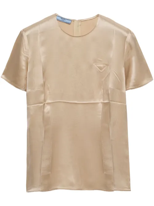 Haut Satin en crêpe - Prada - Modalova