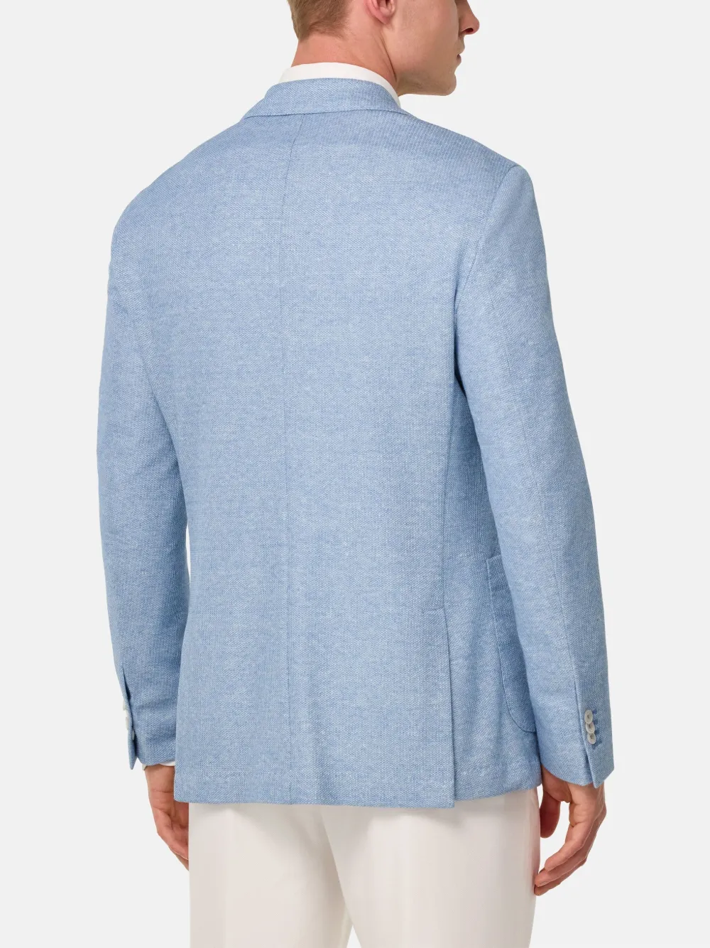 Boggi Milano Blazer met opgestikte zak Blauw