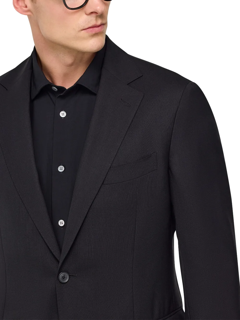 Boggi Milano Blazer van scheerwol Zwart