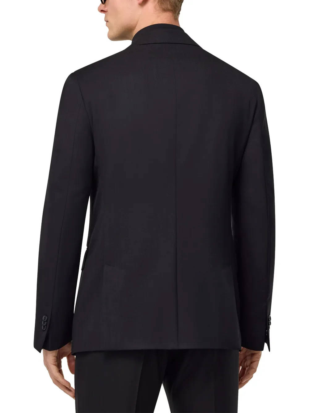 Boggi Milano Blazer van scheerwol Zwart