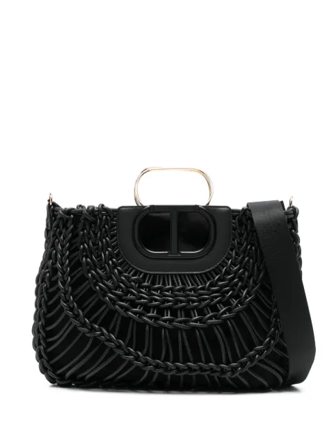 TWINSET braided tote bag