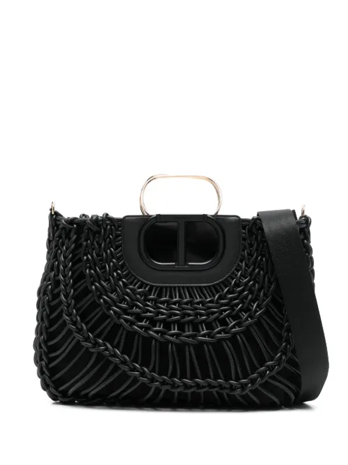 Sac cabas en paille tressée tressée - TWINSET - Modalova