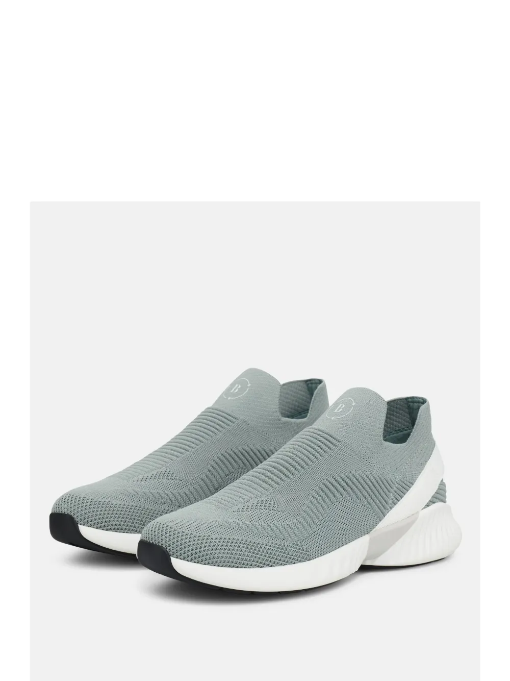 Boggi Milano Technical Fabric Willow Trainers In Gray
