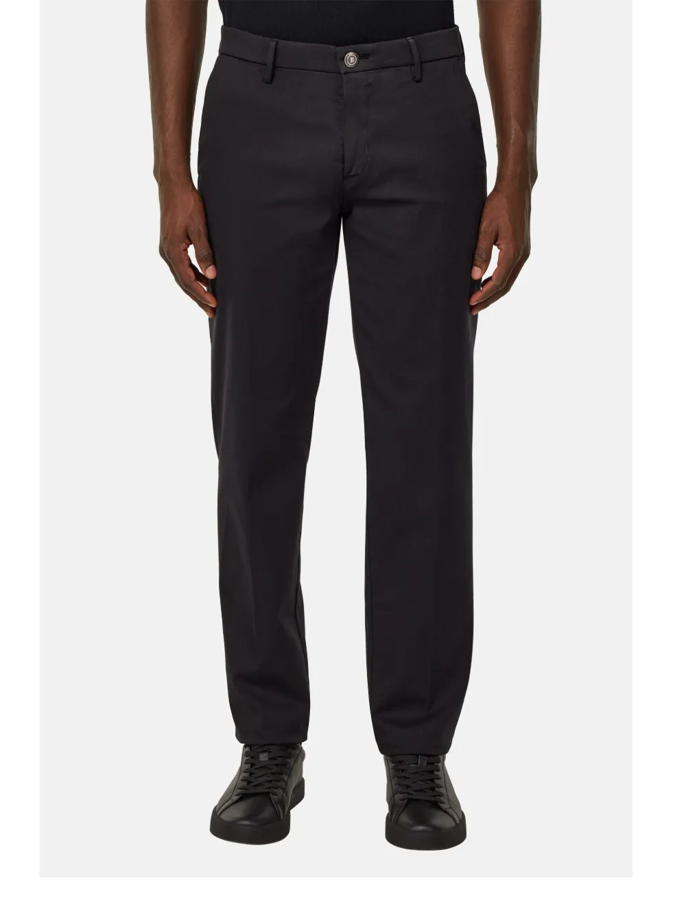 Boggi Milano Straight broek Zwart