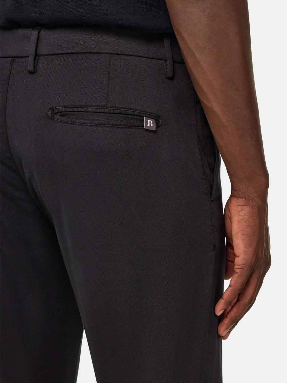 Boggi Milano Straight broek Zwart