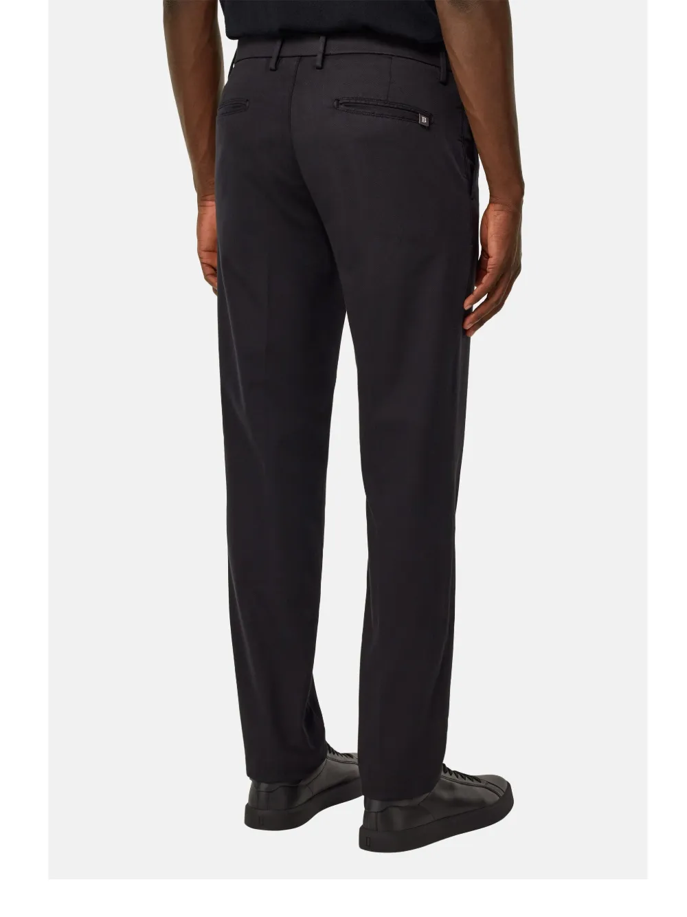 Boggi Milano Straight broek Zwart