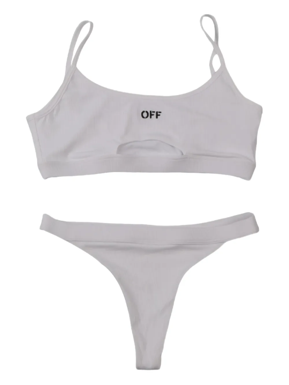 Off-White logo bikini - ホワイト Off-White logo bikini - ホワイト