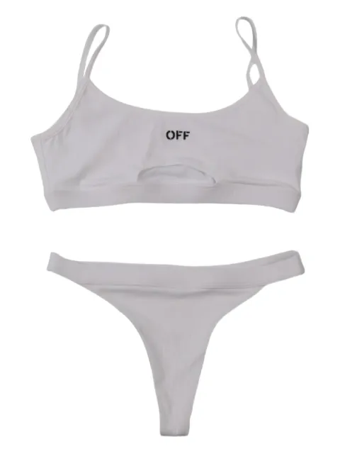 Off-White logo bikini