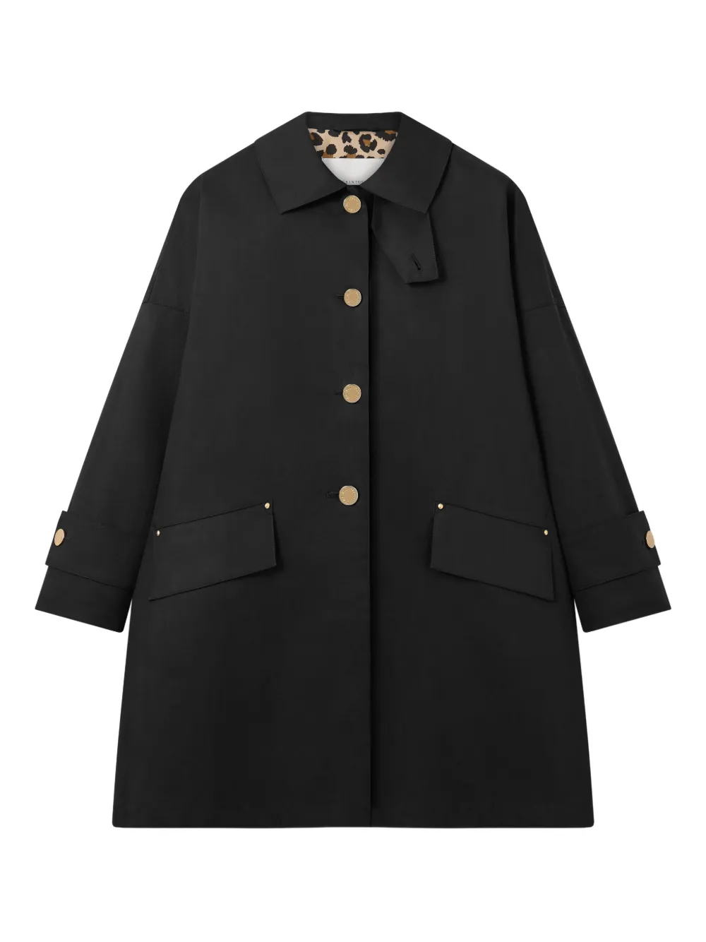 Mackintosh Humbie button-up coat | Black | Image 1