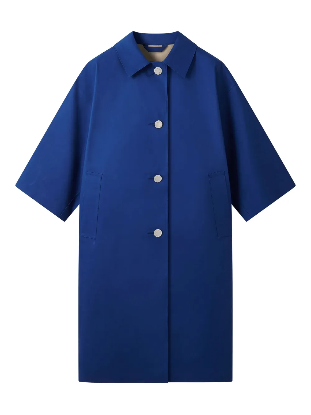 Mackintosh Collin short-sleeve buttoned coat | Blue | Image 1