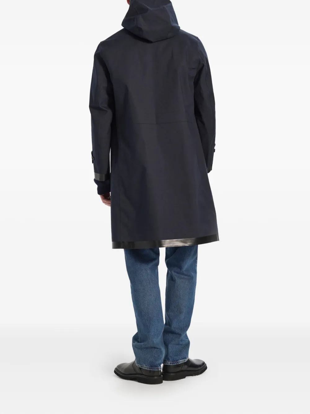 Mackintosh Jas met capuchon Blauw