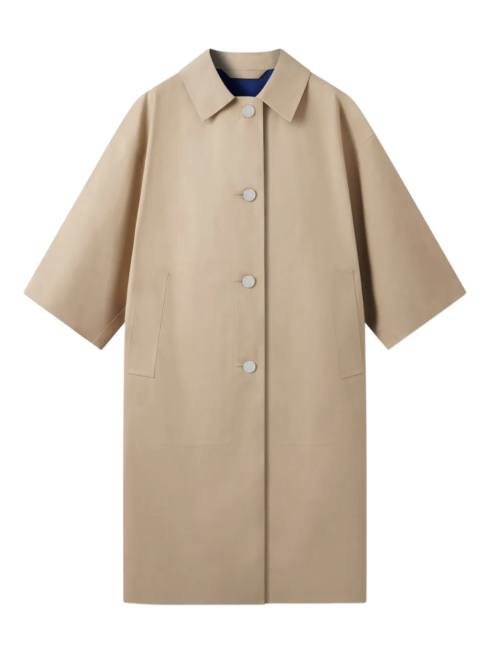 Mackintosh Collin buttoned-up coat | Neutrals | Image 1