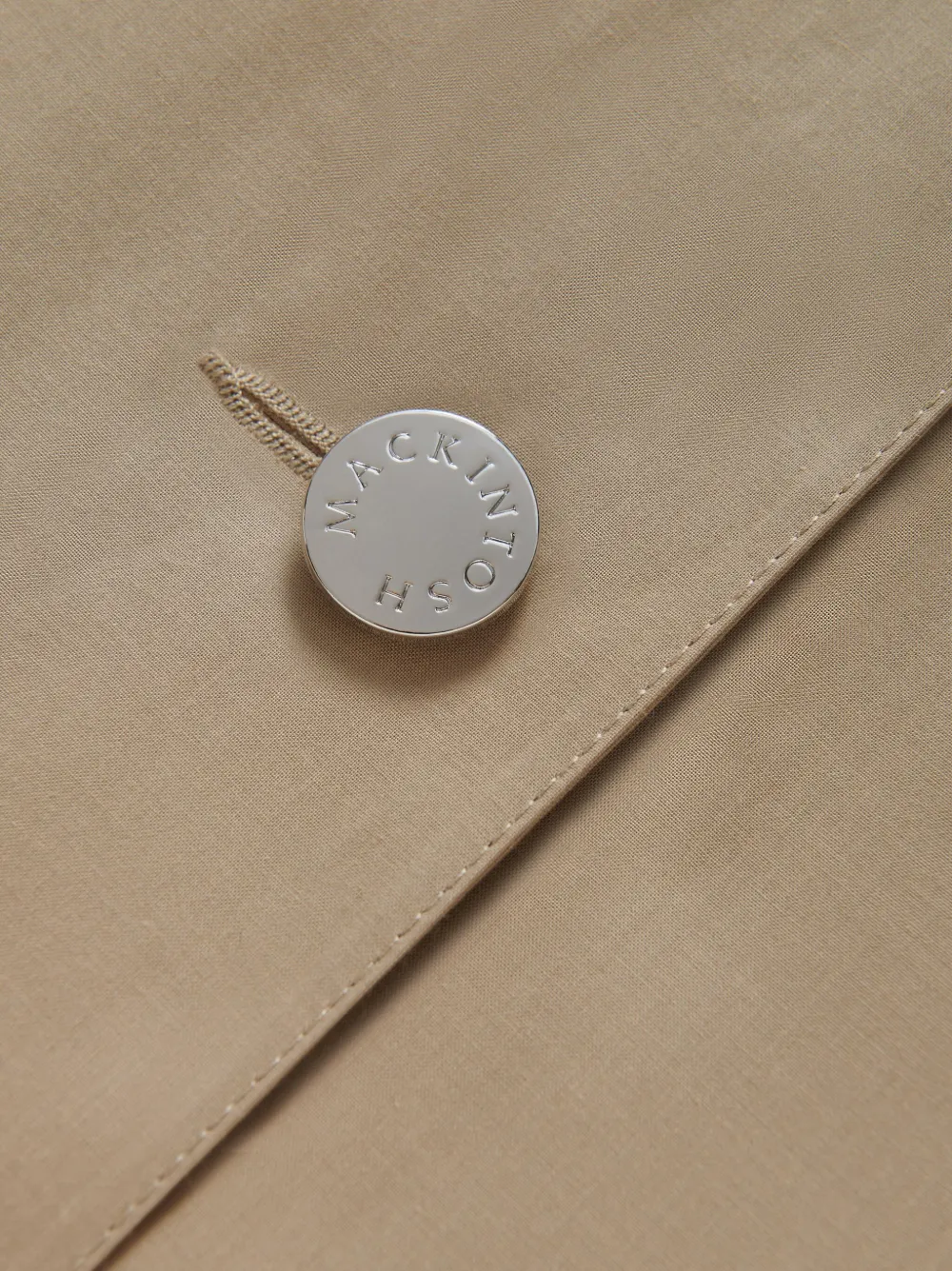 Mackintosh Collin button-up jas Beige