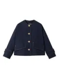 Mackintosh Humbie button-front cropped jacket - Blue