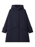 Mackintosh Humbie hooded button-up coat - Blue