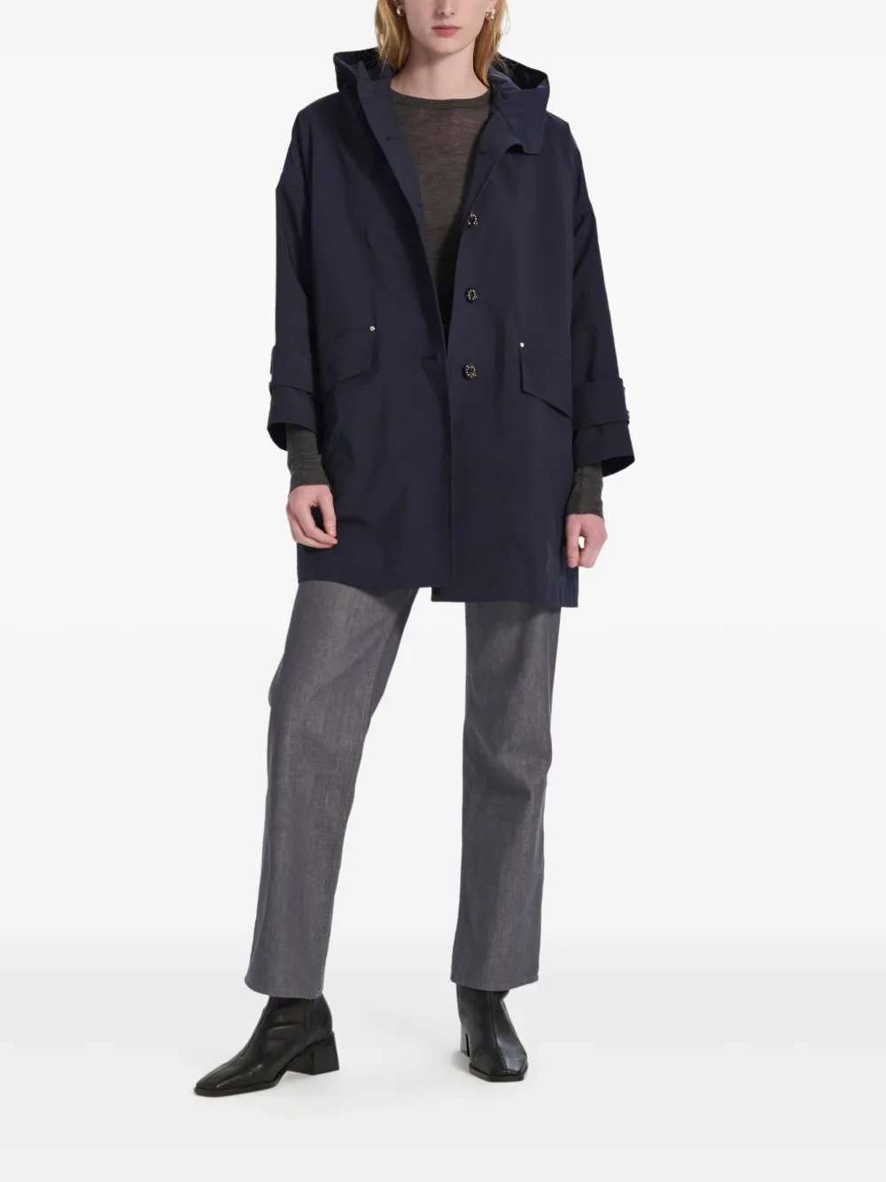Mackintosh Humbie hooded button-up coat | Trench Coats & Raincoats | Image 2