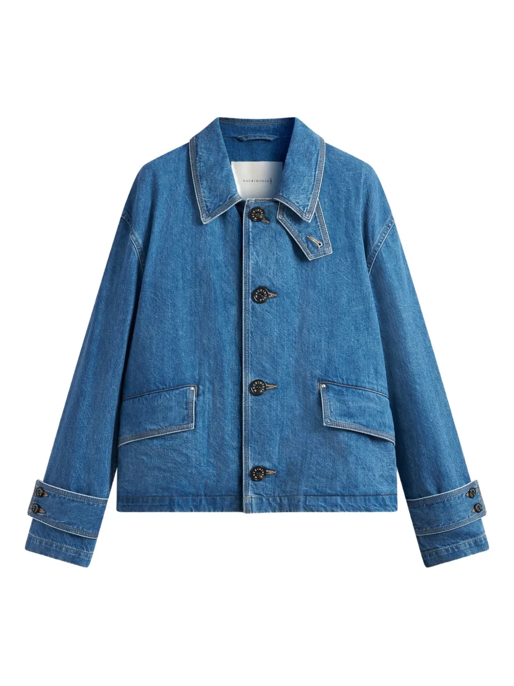 Mackintosh Humbie denim button-up jacket | Blue | Image 1