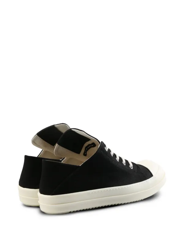 スニーカー Rick Owens BLACK COTTON SNEAKERS 28959964_58185717_600.jpg