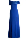 Tadashi Shoji off-shoulder maxi dress - Blue