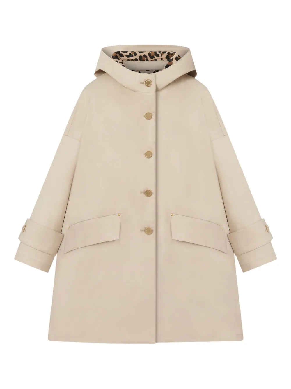Mackintosh Humbie button-up raincoat | Neutrals | Image 1