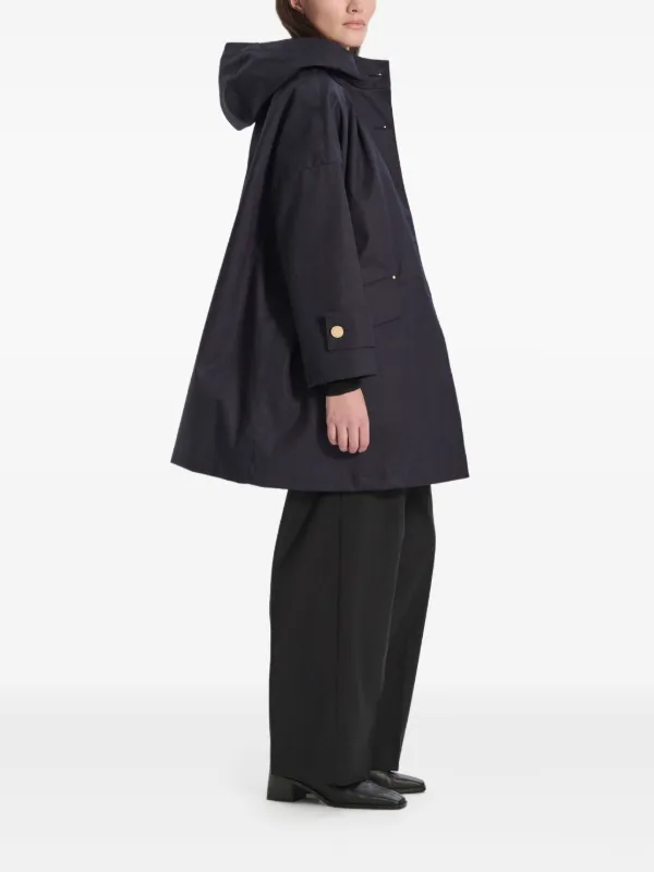 Mackintosh Humbie Hooded Coat | Blue | FARFETCH AZ