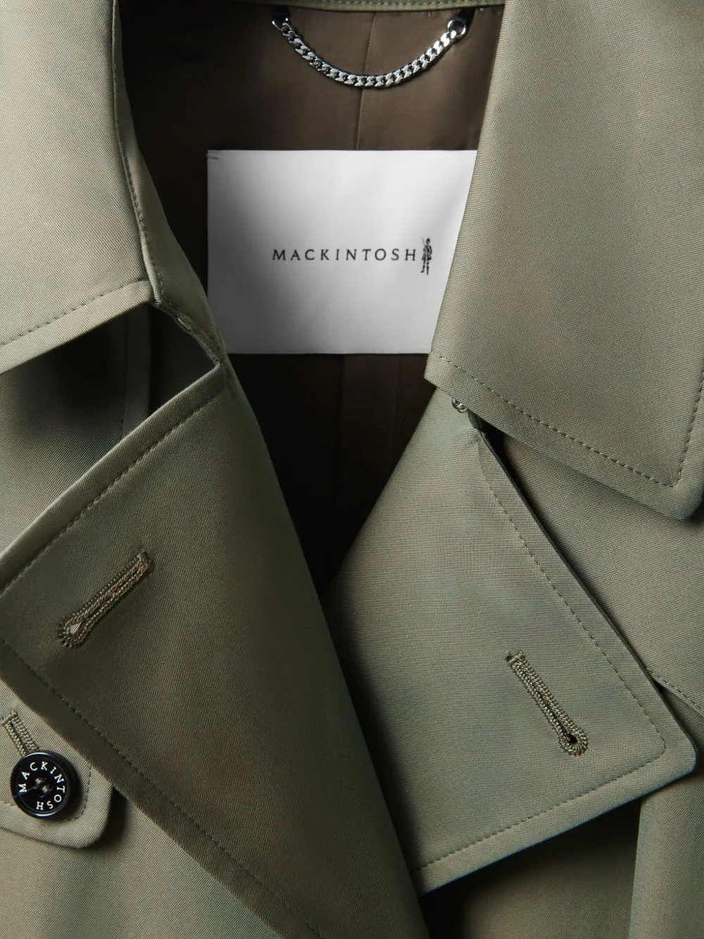 Mackintosh Blanfield trenchcoat Groen