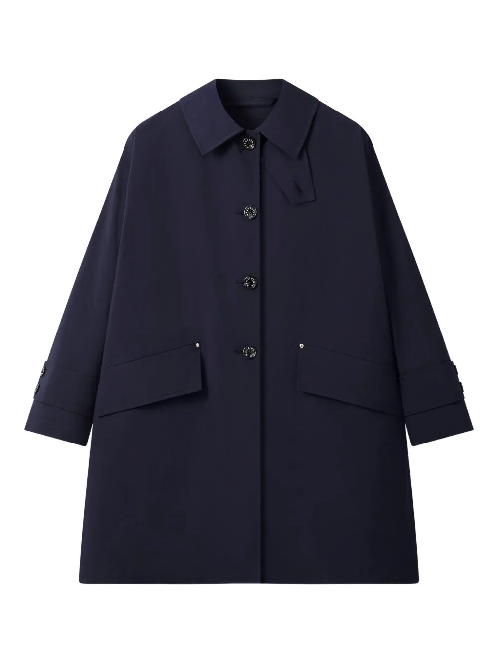 Mackintosh Humbie buttoned-up coat | Blue | Image 1