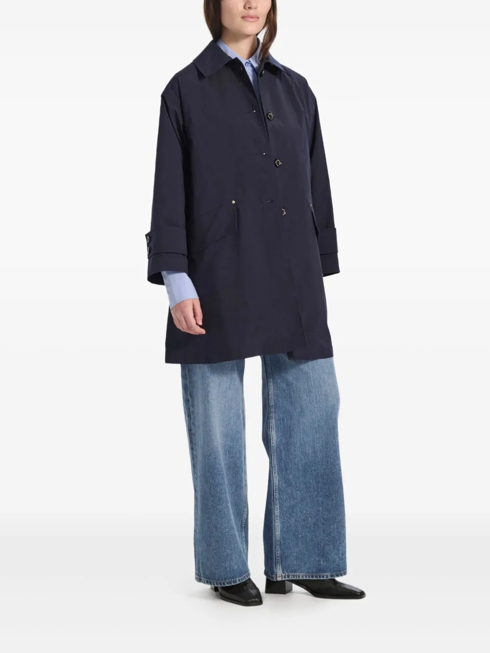 Mackintosh Humbie buttoned-up coat | Single Breasted Coats | Image 2
