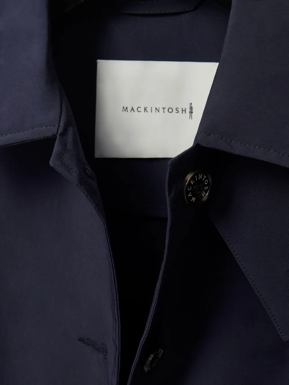 Mackintosh Humbie buttoned-up Coat | Blue | FARFETCH CA