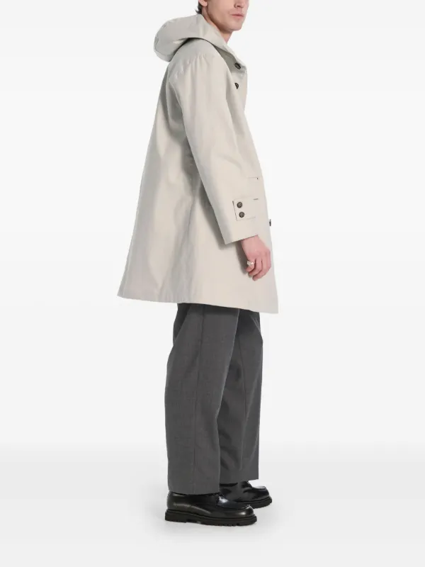 MacintoshグレーHAMBIE Mens Humbie Chalkstripe Wool Coat – Mackintosh
