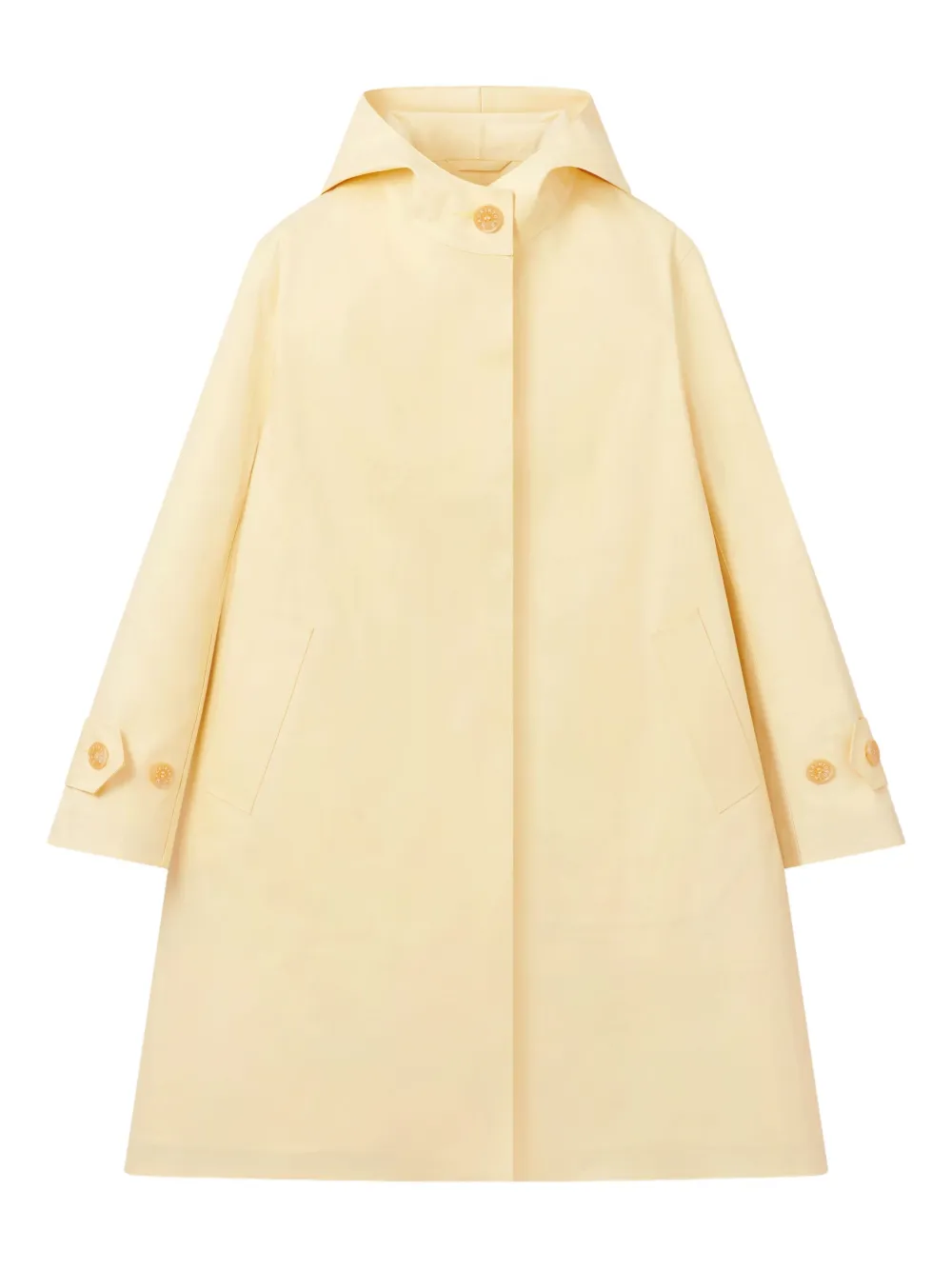 Mackintosh Jas met capuchon Geel