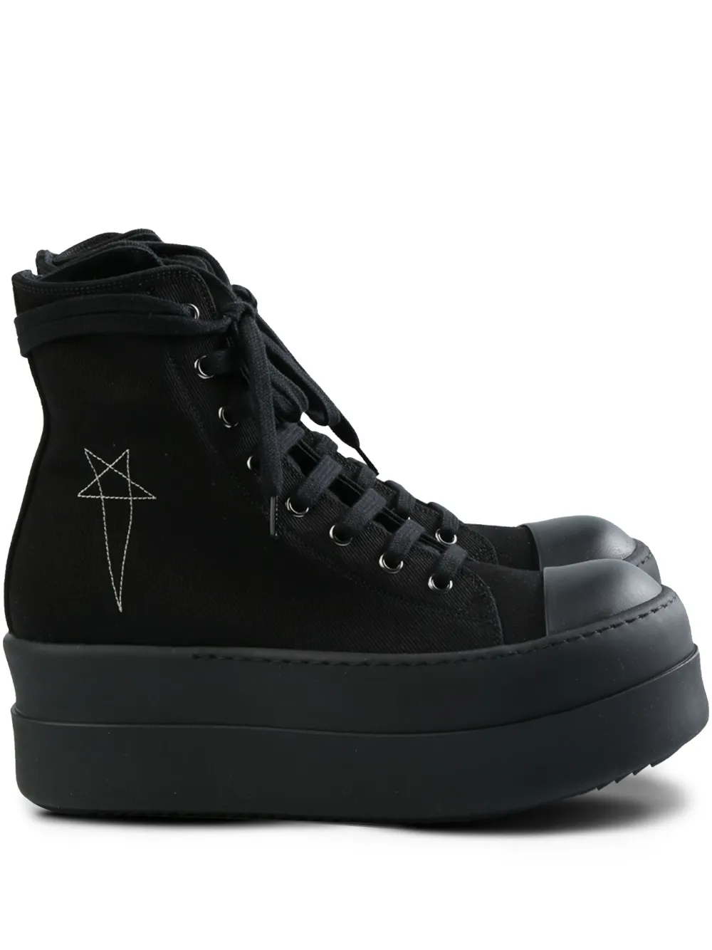 Rick Owens DRKSHDW cotton sneakers Black