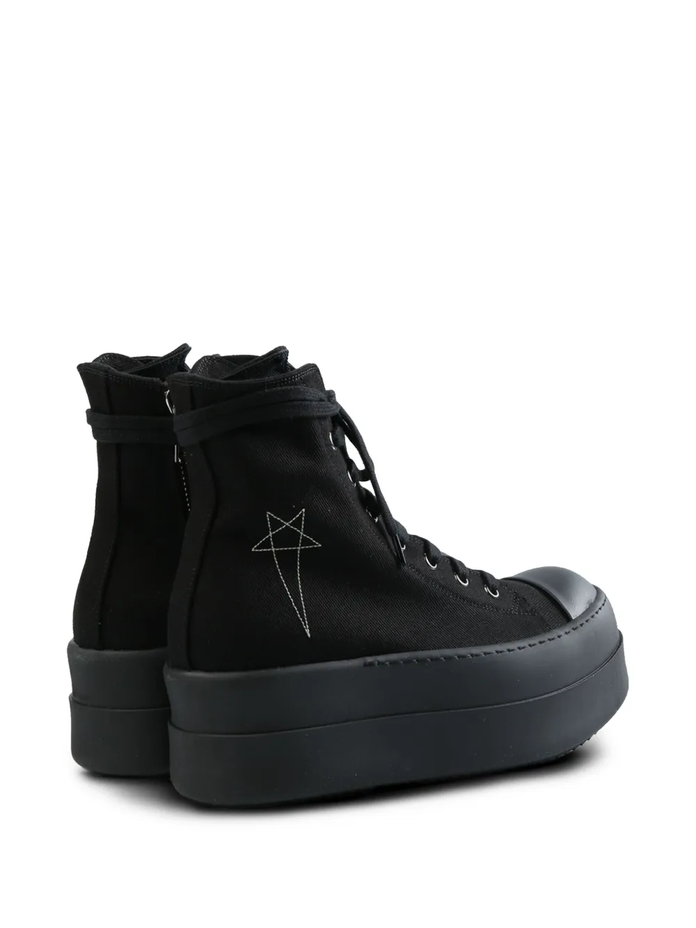 Rick Owens DRKSHDW cotton sneakers Black