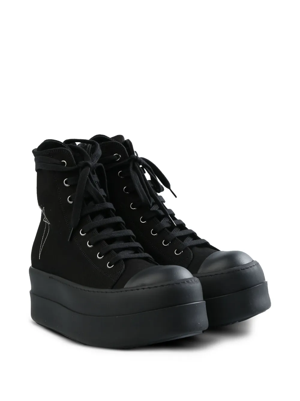 Rick Owens DRKSHDW cotton sneakers - Zwart