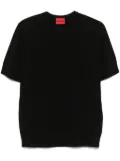 HUGO fine-knit T-shirt - Black