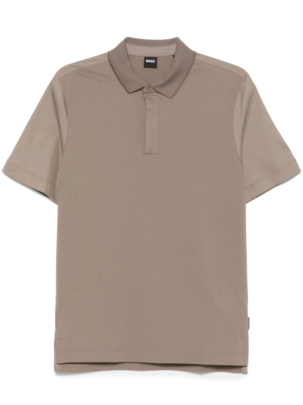 Hugo Boss Jersey Polo Shirt In Brown
