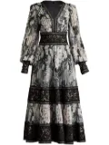 Tadashi Shoji floral-print dress - Neutrals