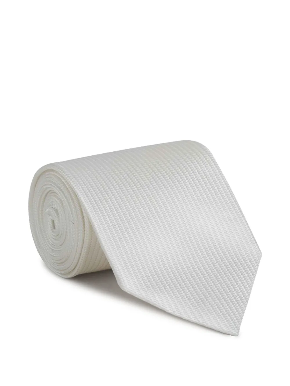 TOM FORD textured silk tie - Wit